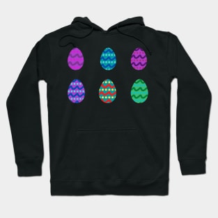 Bright Pattern Easter Eggs Hoodie